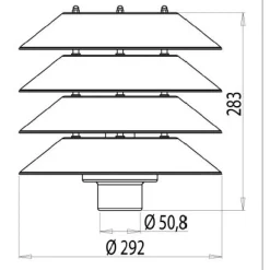 Pylväsvalaisin Käpy AT101ALV Ø 292x283 mm valkoinen
