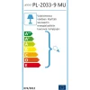 Pylväsvalaisin Noor Trumpetti 2350x810x250 mm 2-osainen musta