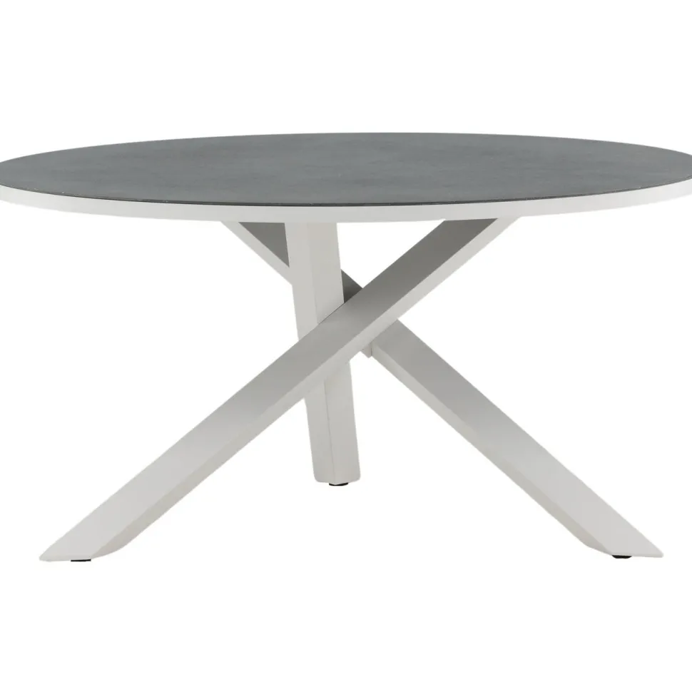 Pyöreä ruokapöytä Venture Home Copacabana 2, Ø140cm, harmaa/valkoinen