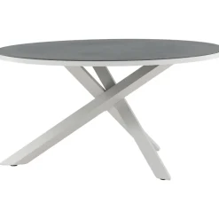 Pyöreä ruokapöytä Venture Home Copacabana 2, Ø140cm, harmaa/valkoinen