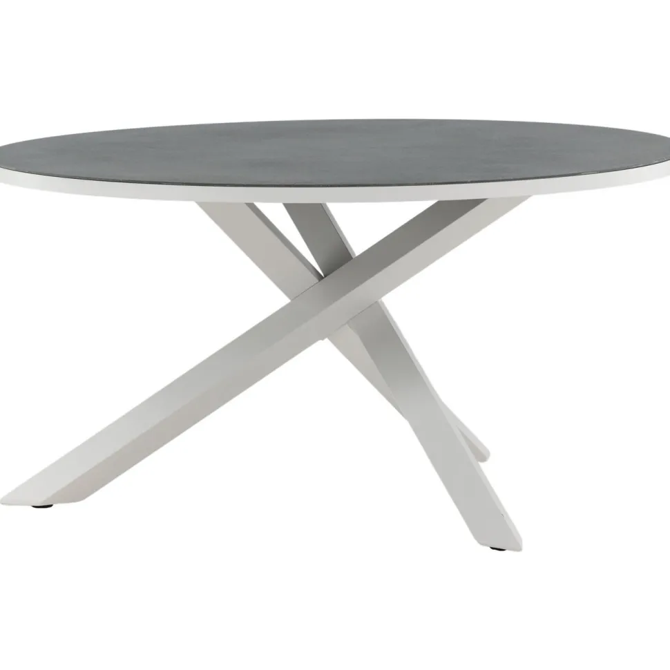 Pyöreä ruokapöytä Venture Home Copacabana 2, Ø140cm, harmaa/valkoinen
