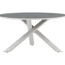 Pyöreä ruokapöytä Venture Home Copacabana 2, Ø140cm, harmaa/valkoinen
