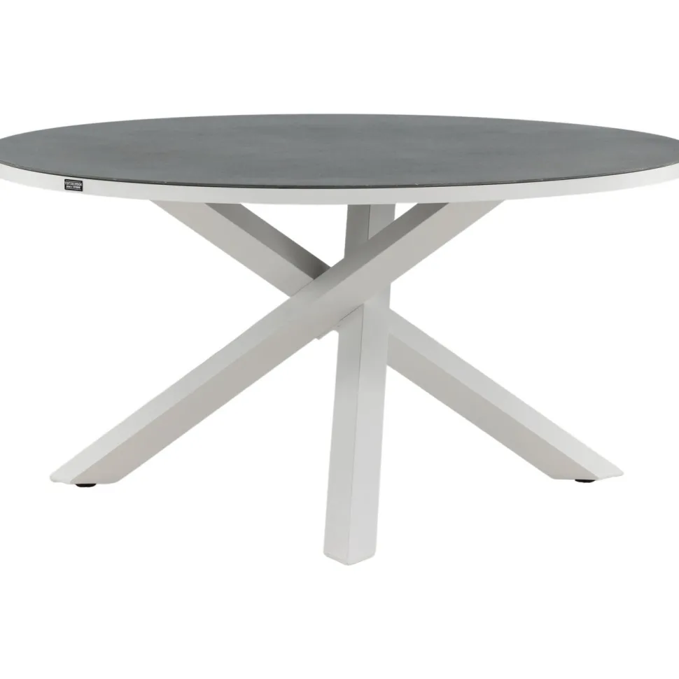 Pyöreä ruokapöytä Venture Home Copacabana 2, Ø140cm, harmaa/valkoinen