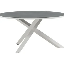 Pyöreä ruokapöytä Venture Home Copacabana 2, Ø140cm, harmaa/valkoinen