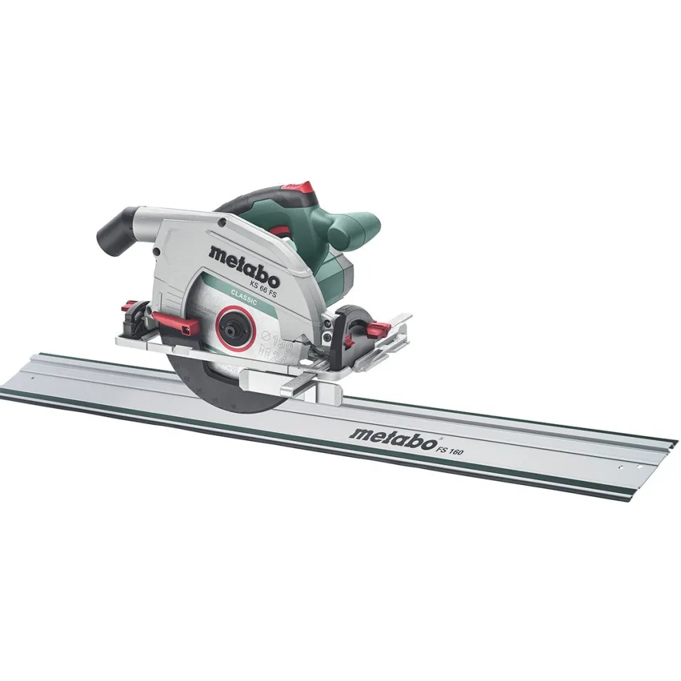 Pyörösaha Metabo KS 66 FS ohjauskiskolla FS 160