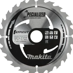 Pyörösahanterä Makita Efficut Specialized B-64185 Ø190x30x1,45mm 24T