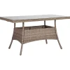 Pöytä Home4you Toscana, 140x80cm, harmaanbeige