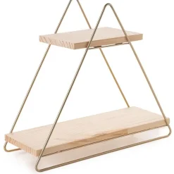 Pöytähylly Linento Furniture Masa, kulta/ruskea