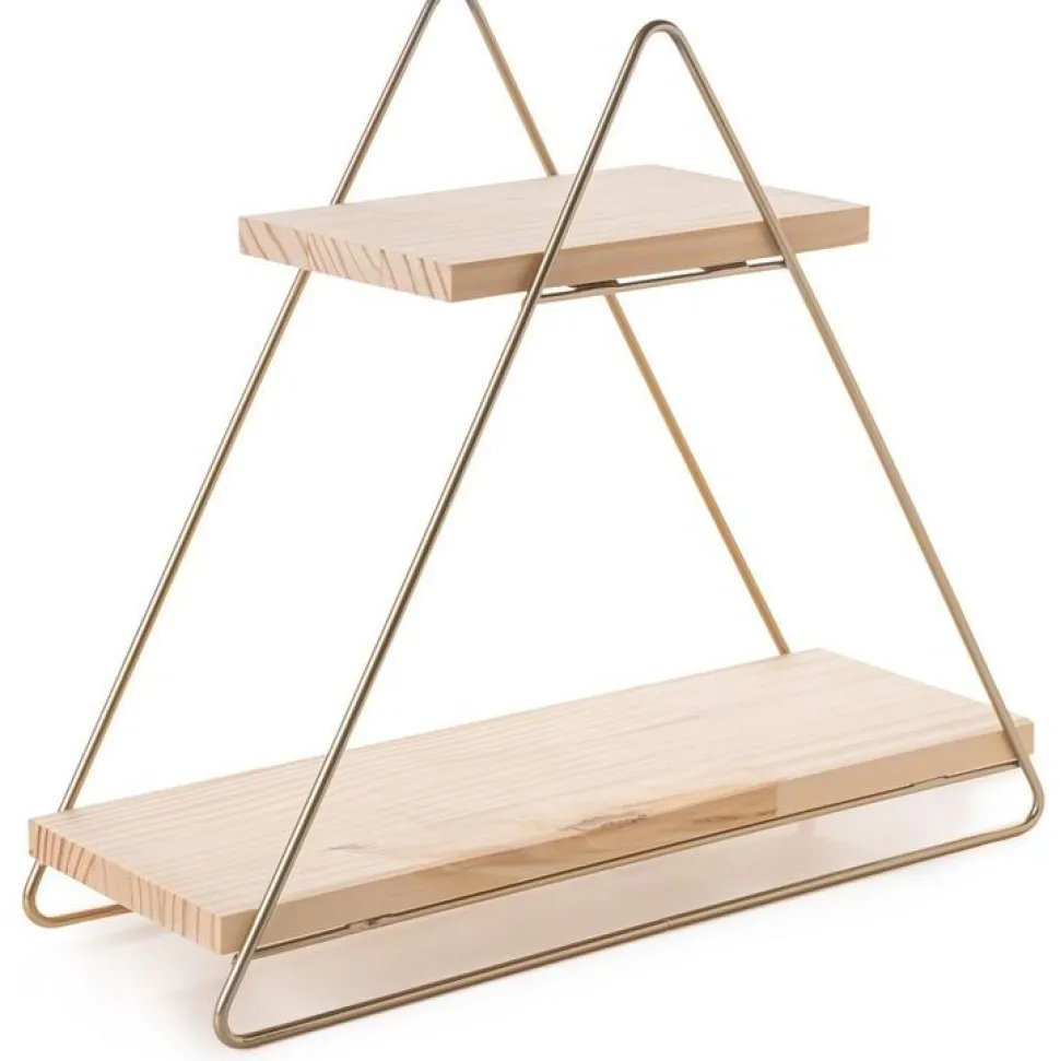 Pöytähylly Linento Furniture Masa, kulta/ruskea