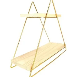 Pöytähylly Linento Furniture Masa, kulta/ruskea