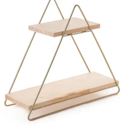 Pöytähylly Linento Furniture Masa, kulta/ruskea