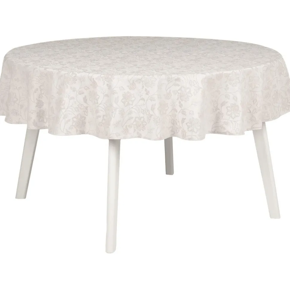Pöytäliina Home4You PARTY Ø170 cm, kirkkaat kukat, beige