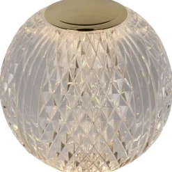 Pöytävalaisin Lucide Cintra Ø11cm, 3 Step himmennys, 1x2W/3000K, kirkas