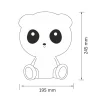 Pöytävalaisin Polux Panda LED 2,5 W IP20 195x160x245 mm muovi musta/valkoinen