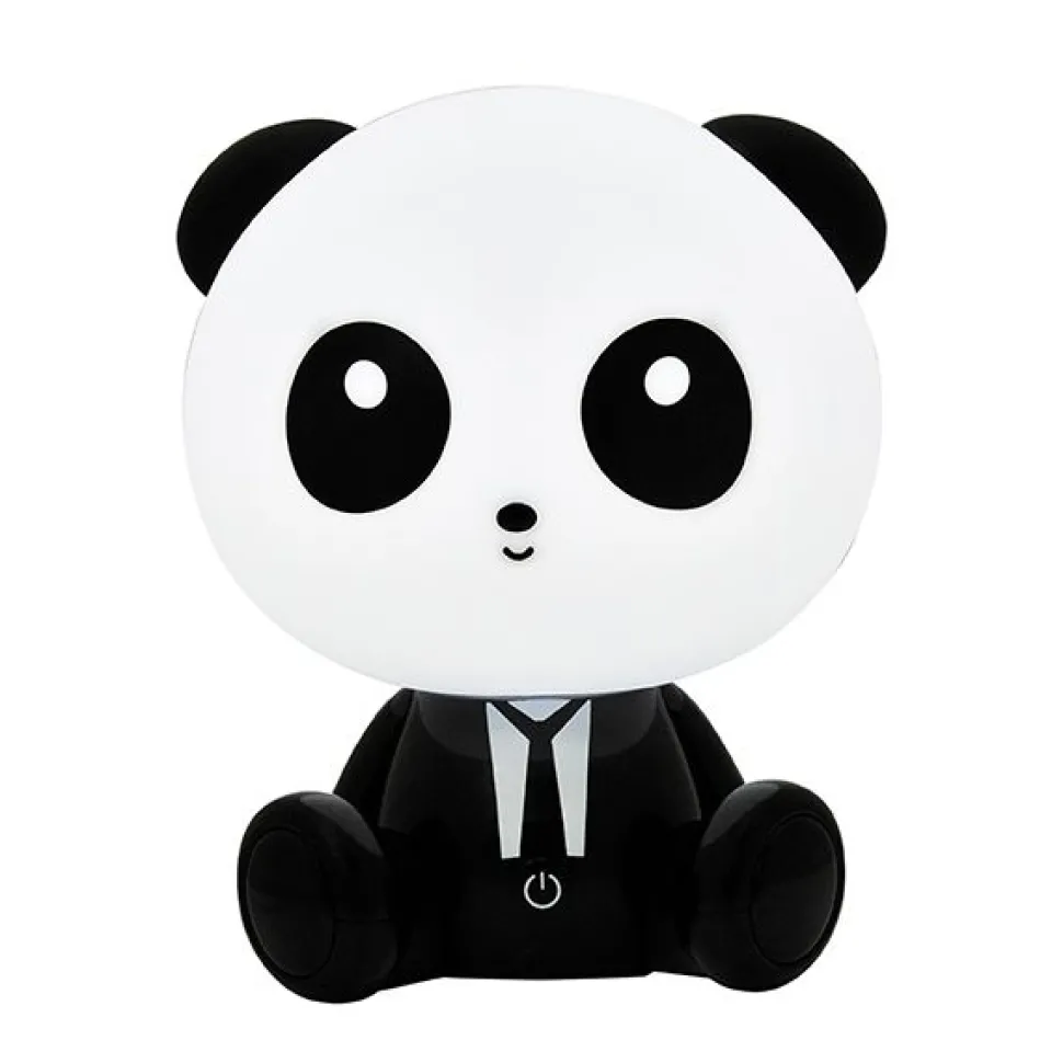 Pöytävalaisin Polux Panda LED 2,5 W IP20 195x160x245 mm muovi musta/valkoinen