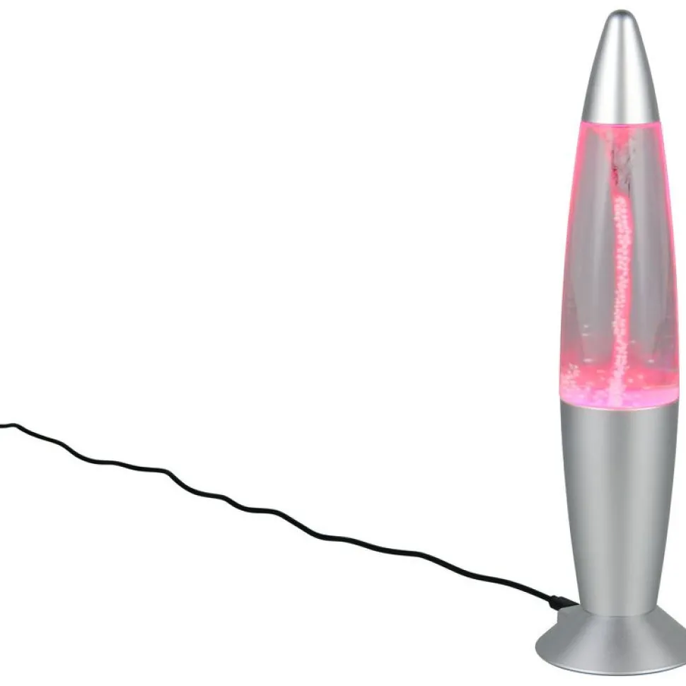 Pöytävalaisin Trio Holly 34.5cm LED RGB titaani