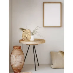 Pöytävalaisin Trio Jean, E27, luonnollinen väri/meriheinä