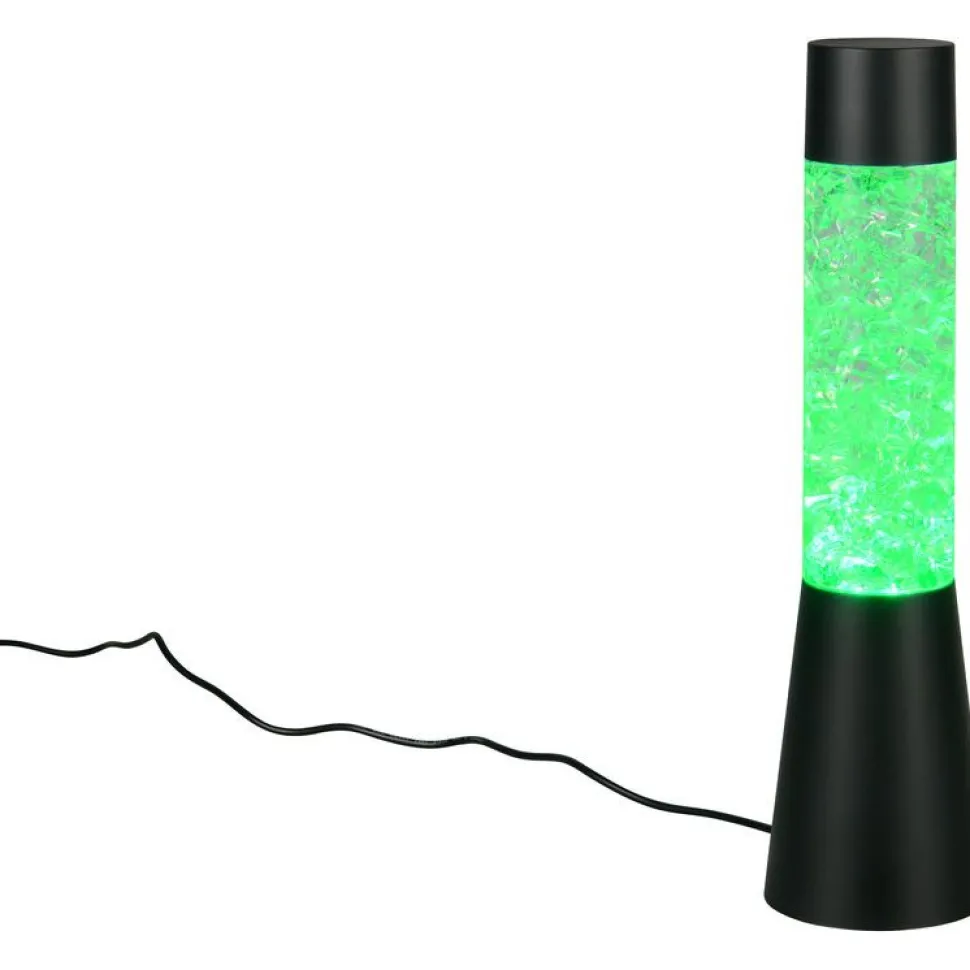 Pöytävalaisin Trio Martini 33cm LED RGB mattamusta