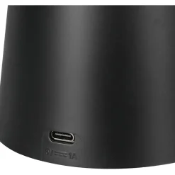 Pöytävalaisin Trio Martini 33cm LED RGB mattamusta