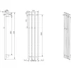 Pyyhekuivain Bathlife List 260 kulta/messinki 70W oikea