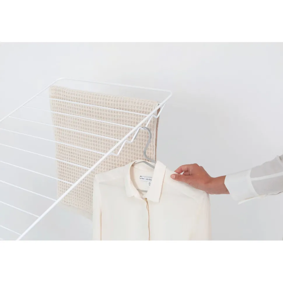 Pyykinkuivausteline Brabantia HangOn 25m + tanko valkoinen