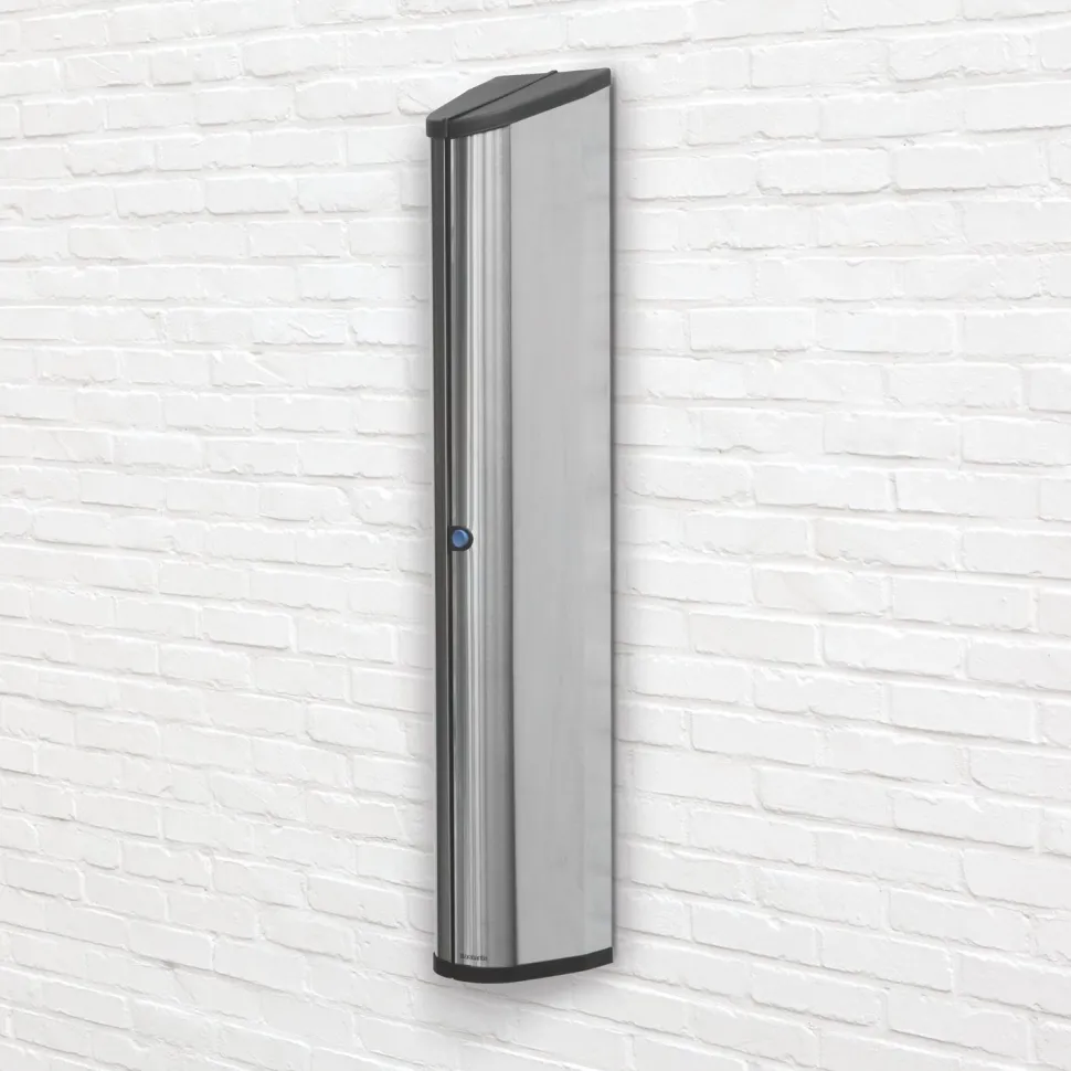 Pyykinkuivausteline Brabantia WallFix 24 m seinäkiinnityksellä + suojakaappi