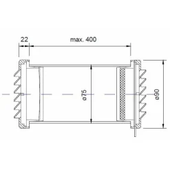 Raitisilmaventtiili FläktGroup RIV 70