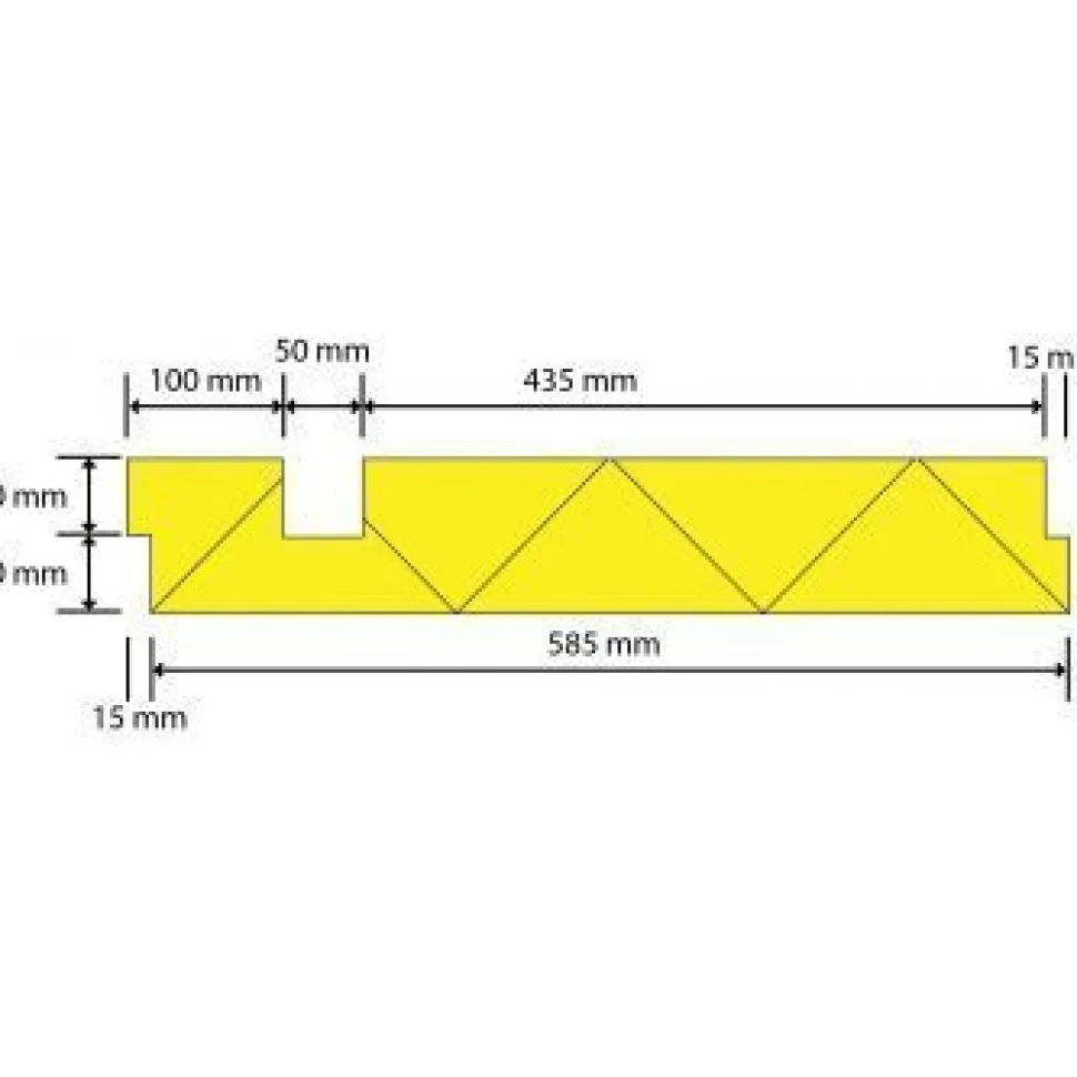 Reunavahvistettu laatta Finnfoam LB/LS-300 7,5 m/pak