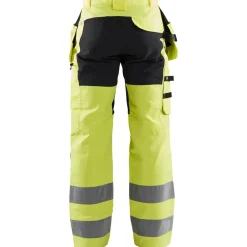 Riipputaskuhousut Blåkläder 1552 Highvis Stretch huomiokeltainen/musta