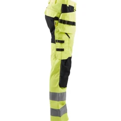 Riipputaskuhousut Blåkläder 1552 Highvis Stretch huomiokeltainen/musta