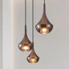 Riippuvalaisin Eglo Almoster 3-osainen Ø55cm 3xE27 maks. 28W/kpl IP20 musta/kupari