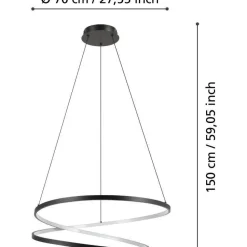 Riippuvalaisin Eglo Ruotale LED eri kokoja