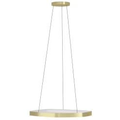 Riippuvalaisin Eglo Vallerosa, Ø58cm, LED, 25.2W, IP20, messinki/valkoinen