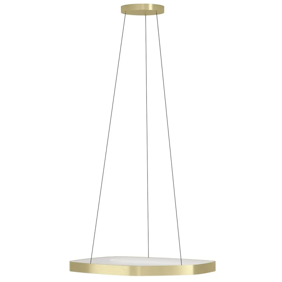 Riippuvalaisin Eglo Vallerosa, Ø58cm, LED, 25.2W, IP20, messinki/valkoinen