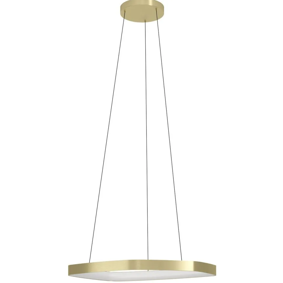 Riippuvalaisin Eglo Vallerosa, Ø58cm, LED, 25.2W, IP20, messinki/valkoinen