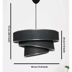 Riippuvalaisin Linento Lighting Couper, 40x40cm