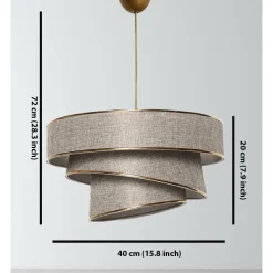 Riippuvalaisin Linento Lighting Couper, 40x40cm