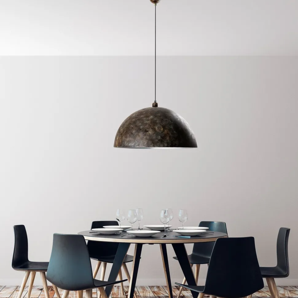 Riippuvalaisin Linento Lighting KURE RETRO, Ø60cm, tummanruskea