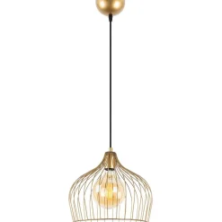 Riippuvalaisin Linento Lighting Bek, Ø30cm, säädettävä korkeus, kulta