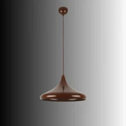 Riippuvalaisin Linento Lighting Eysan 207, Ø35cm, ruskea