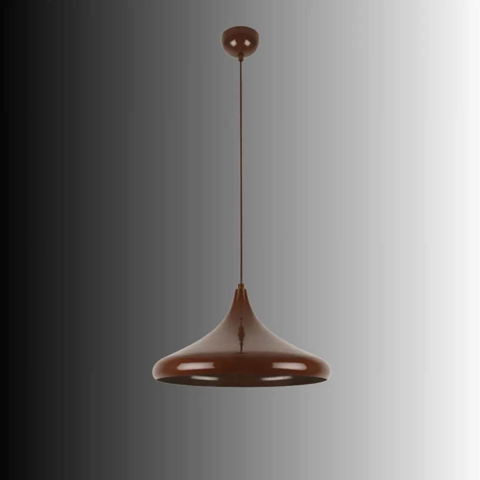 Riippuvalaisin Linento Lighting Eysan 207, Ø35cm, ruskea