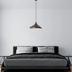 Riippuvalaisin Linento Lighting EYSAN-207-RETRO, Ø35cm, tummanruskea