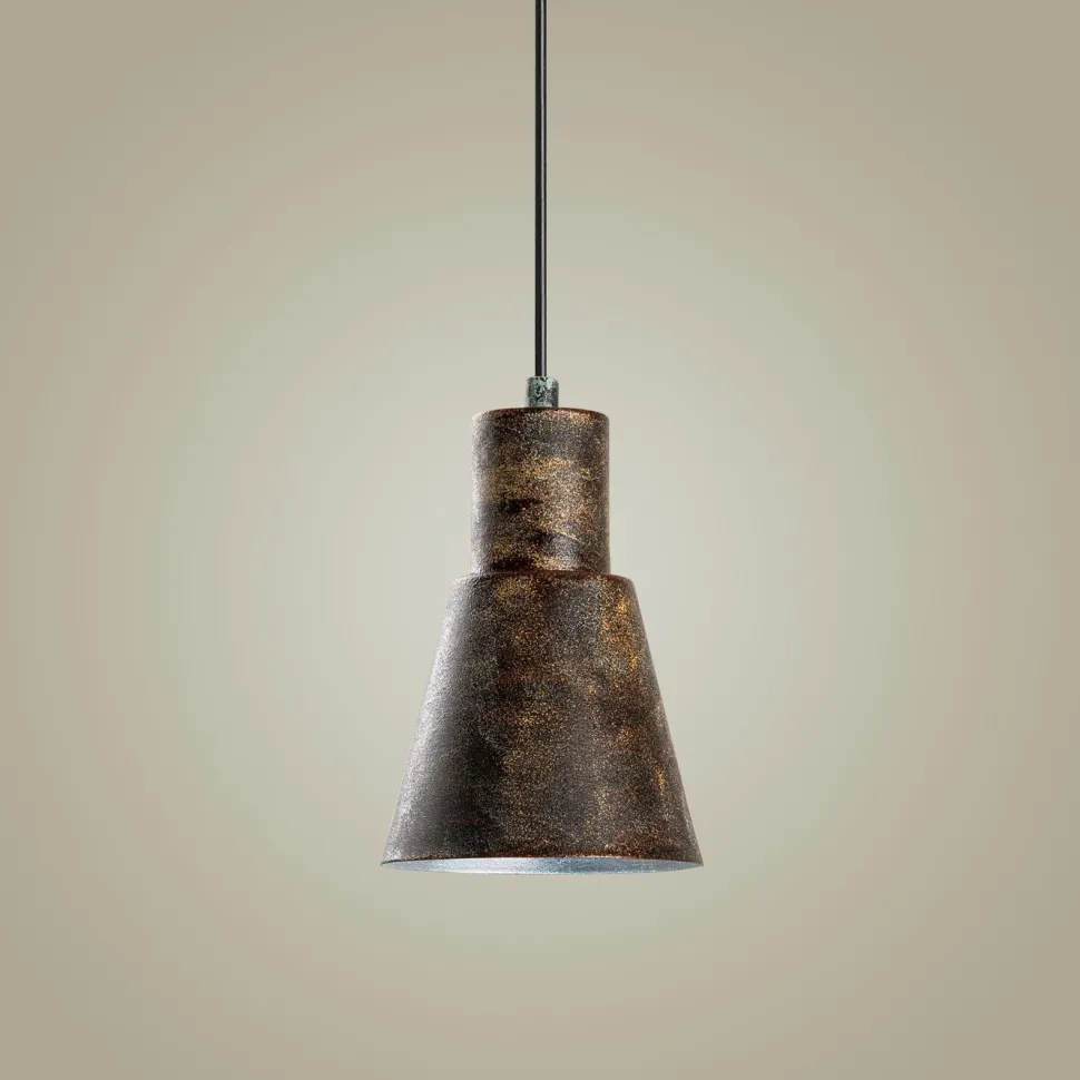 Riippuvalaisin Linento Lighting KONIKKEM-6362-RETRO, Ø14cm, tummanruskea