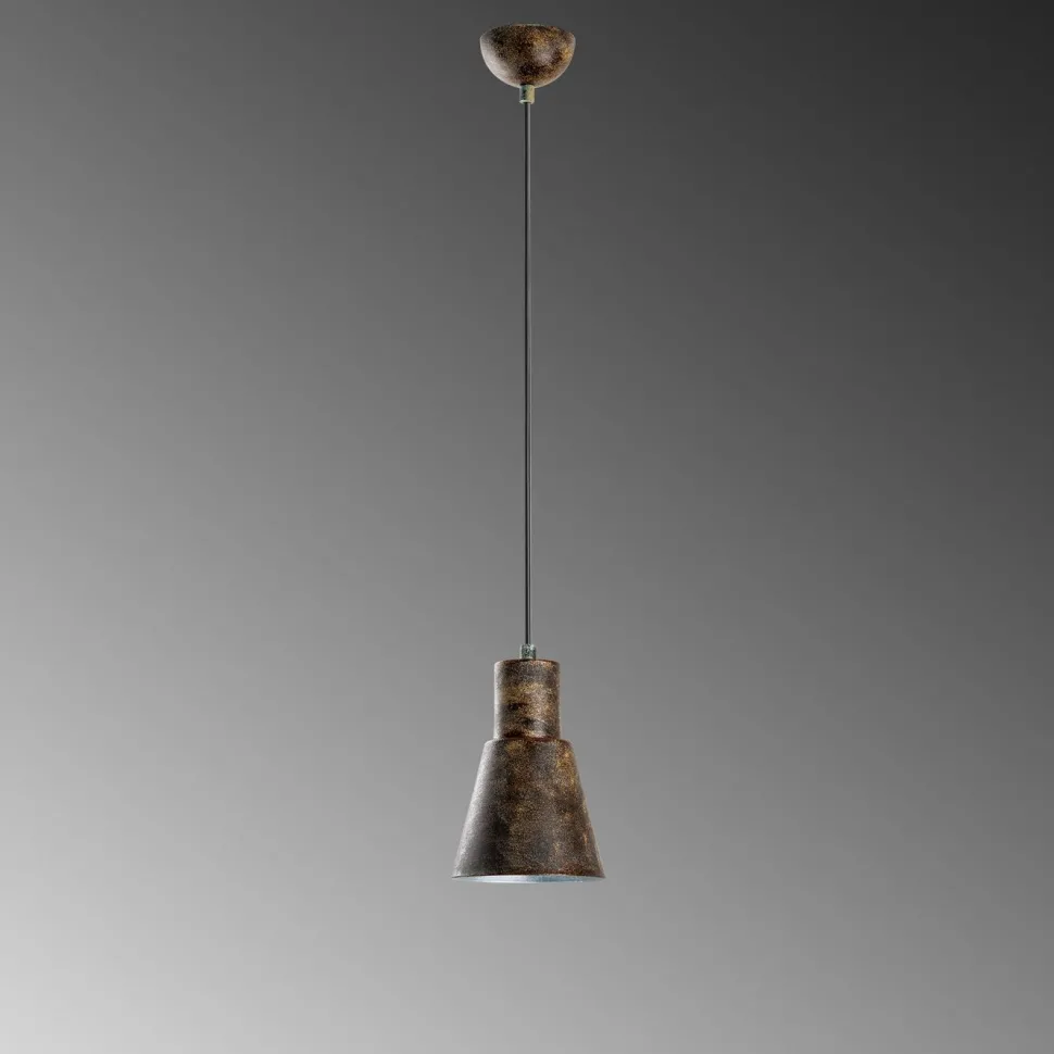 Riippuvalaisin Linento Lighting KONIKKEM-6362-RETRO, Ø14cm, tummanruskea