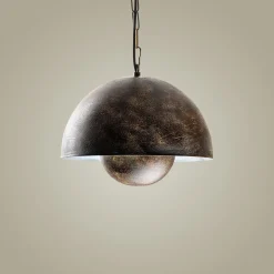 Riippuvalaisin Linento Lighting KURE-30-15-NUS-2676-RETRO, Ø30cm, tummanruskea