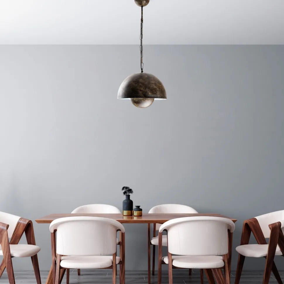 Riippuvalaisin Linento Lighting KURE-30-15-NUS-2676-RETRO, Ø30cm, tummanruskea