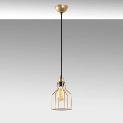 Riippuvalaisin Linento Lighting Kofi-N-1092-1, Ø17cm, kulta