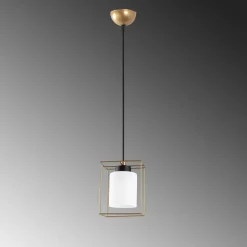 Riippuvalaisin Linento Lighting Swank-702-6, Ø15cm, kulta