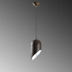 Riippuvalaisin Linento Lighting KESIK-6161-RETRO, Ø14cm, tummanruskea