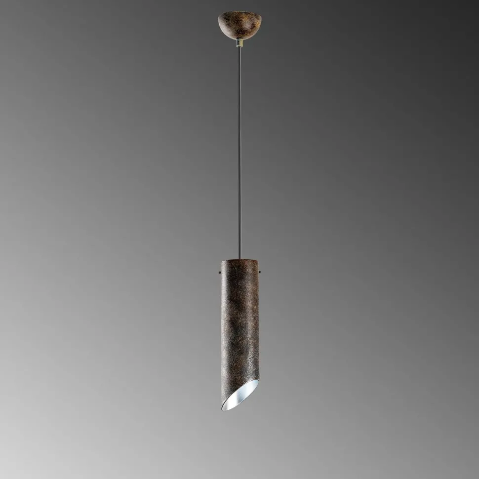 Riippuvalaisin Linento Lighting KESIKBORU-MR-976-RETRO, Ø8cm, tummanruskea